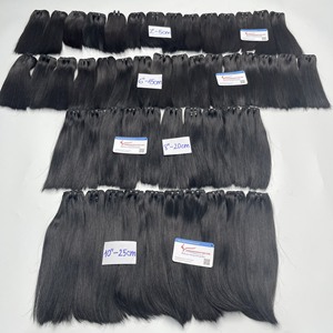 Extensions de cheveux vietnamiens Remy de qualité supérieure, lisses, tissées à la machine, double trame, cheveux soyeux, mèches de cheveux - Product Image 1