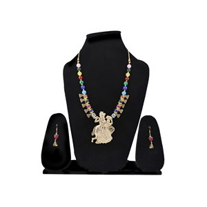 Perles oxydées multicolores avec motif Radha Krishan Lover - Product Image 2