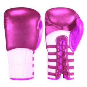 Offre spéciale, bonne qualité, gants de boxe à lacets, logo personnalisé, gants de boxe en peau de vache pour entraînement de compétition pour adultes - Product Image 3