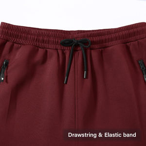 Producto de tendencia Chaqueta con cremallera y pantalones cortos Diseño de líneas reflectoras Logotipo personalizado Chándal cortavientos de gran tamaño para hombres - Product Image 5