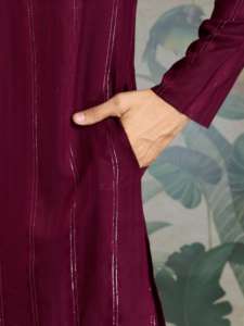 ชุดนอน Kurta ทำจากผ้าฝ้ายผสมกระจกสำหรับงานเทศกาลผู้ผลิตและจัดจำหน่ายจากบริษัท - Product Image 4