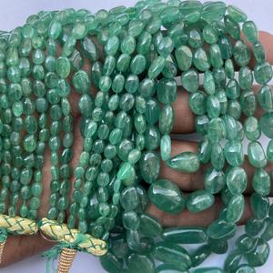 10mm 20mm naturel vert émeraude pierre lisse dégringolade Maniya perles brins chaîne en vrac en gros nouveau Stock chaud qualité Fine AAA - Product Image 2