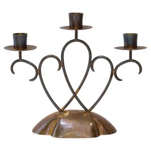 Bougeoir en fer forgé décoratif en gros, artisanat métallique personnalisé, candélabre | Support à bougie en fer forgé durable - Product Image 3