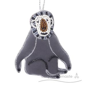 Ornamento Rafiki re leone di orango | Bonjour Namaste fatto a mano finitura opaca moderno elegante ornamento personalizzato a forma di natale - Product Image 2