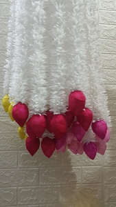 Jazmín con brote de loto Decoración DE BODA Decoración de techo Fiesta Evento Diwali Festival Navratri Templo Telón de fondo Partición Nikah - Product Image 6