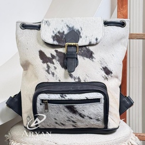 Mochila de piel de vaca duradera de alta calidad OEM para hombres y mujeres, mochila informal de lujo de cuero genuino para viajes de oficina Premium al por mayor - Product Image 1