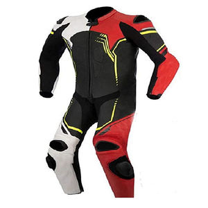 Allover-traje de cuero de vaca para Moto de carreras, traje de Moto de carreras con uniforme - Product Image 4