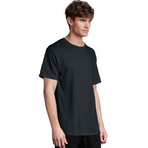 Camiseta de algodón 100% de alta calidad para hombre, Camiseta básica informal con cuello redondo liso con patrón de letras clásicas, Camiseta de calidad para hombre - Product Image 4