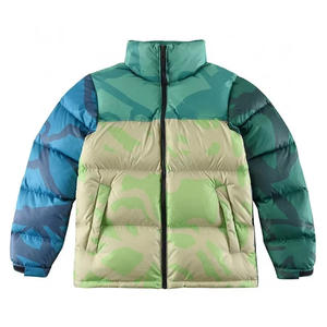 Veste matelassée tendance multicolores en gros, col montant, chaude, matelassée, manteau d'hiver, logo personnalisé, streetwear tendance, vêtements d'extérieur - Product Image 1
