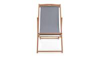 Chaise longue de jardin pliable en teck massif Elisa, moderne et portable, pour hôtel et parc, utilisation en extérieur