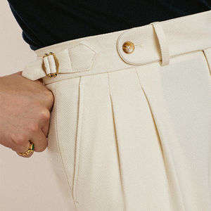 กางเกงขายาวผู้ชายทรงธุรกิจลำลอง ทรงปกติ ผ้าฝ้ายระบายอากาศ ทรงขาตรง ซิปหน้า น้ำหนักปานกลาง ขายตรงจากโรงงาน - Product Image 6