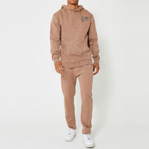 Chándal de invierno con capucha para hombre, diseño personalizado de marca propia, 100% algodón, colores personalizados, logotipo impreso, color liso - Product Image 2