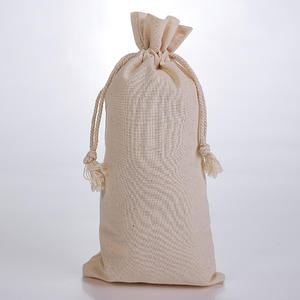 Vente en gros de petits sacs fourre-tout en toile 100% mousseline de coton avec cordon de serrage pour bijoux logo personnalisé imprimé pour cadeaux et promotions d'achat - Product Image 4