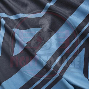 Traje de Baño Deportivo de 2 Piezas con Estampado, Manga Larga, Secado Rápido, Alta Elasticidad, Color Azul y Negro en Contraste, Nueva Tendencia 2026 - Product Image 4