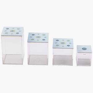 Boîte à fruits secs et sucrés en acrylique avec couvercle en nacre, taille personnalisée, élégante, cadeau de Ramadan Moubarak et de l'Aïd pour la décoration de la maison, bord artisanal - Product Image 6