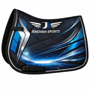 Almohadilla de Silla de Montar Inglesa Azul Personalizada al por Mayor, Estilo Occidental, Equipo de Equitación, Tela Rellena de Poliéster, Equino, Ecuestre - Product Image 5