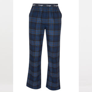 Summer 2025 Black and Blue <b>Men's</b> Custom Canvas Casual <b>Pyjama</b> <b>Pants</b> - Product Image 3