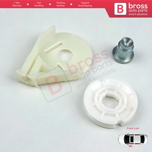 Régulateur de vitre BWR1068 avec roue d'angle pour porte avant gauche Vito Viano Mixto V Class MK2 W639 2003-2010 6397200046 - Product Image 3