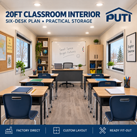 Studio di Apprendimento Prefabbricato Isolato Apple Pod House da 40 piedi a Installazione Rapida per Aula Scolastica e Progetti Educativi
