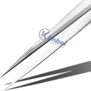 Pince à épiler d'extension de cils en acier inoxydable à pointe longue et droite de haute qualité Logo personnalisé en gros - Product Image 4