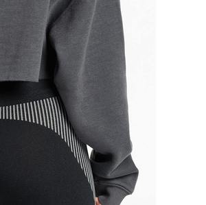 Conjunto Deportivo Corto de Secado Rápido para Mujer, Estilo Moderno, Diseño Sólido con Decoración de Sudadera con Capucha para Invierno, Precio de Oferta - Product Image 6