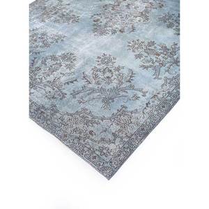 Alfombra de Lana Azul Vintage Anudada a Mano Pae-700 con Patrón de Medallón 9x12 para Decoración de Sala de Estar, Alfombras de Jaipur, EE. UU. - Product Image 2