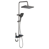 Meilleure vente en stock : Ensemble de douche thermostatique à touches piano, 4 modes, 4 sorties, jet doux, chromé – Le favori d'Europe et d'Amérique