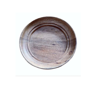 Assiettes à dîner en bois d'acacia Assiettes en bois rondes de 8 pouces Set forme ronde et artisanat naturel au meilleur prix - Product Image 4