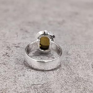 Wholesale <b>Mens</b> Ring Natural Citrine Gemstone November Birthstone Birthday Christmas Tiny Ring <b>Jewelry</b> 925 Sterling Silver Ring - Product Image 6