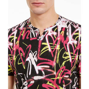 T-Shirt da Fitness Graffiti per Uomo INC International Concepts, Taglia Small, Jersey Nero con Design Stampato, Peso 240gsm - Product Image 3