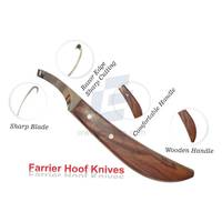 Juego de cuchillos para pezuñas de herradura, cuchillos profesionales para zurdos y diestros con cuchillas afiladas de acero inoxidable