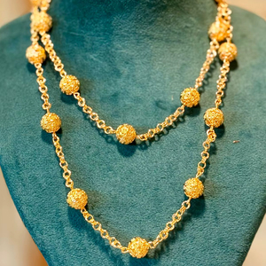 2024 Vintage Style italien indien inspiré 24K plaqué or cuivre collier diamant clouté mode ensemble de bijoux Direct USA - Product Image 1