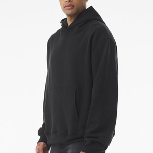 เสื้อมีฮู้ดแบบสวมหัวของผู้ชายผ้าฝ้ายขนแกะ100% ขนาดใหญ่เสื้อมีฮู้ดโลโก้แบบกำหนดเอง - Product Image 2