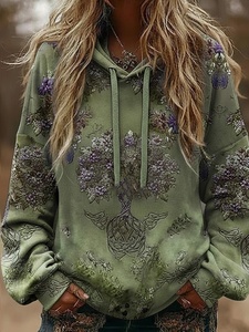 Sudadera con Capucha de Algodón Oversize de Alta Calidad con Estampado 3D y Pedrería, Diseño de Red, para Invierno, de Fabricantes, Mercancía en Stock, Estilo Pullover - Product Image 4