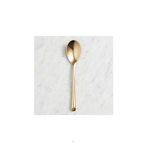 Stainless Steel Gold <b>Wave</b> Luxury Cutlery Spoon Set of 6 Pieces Manufacturer Wholesaler Factory Direct Sale - Product Image 1