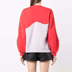 Sweat-shirt Femme 100% Coton à Col Ras du Cou Collection Hiver à Manches Longues avec Logo Avant Prix d'Usine en Gros - Product Image 3