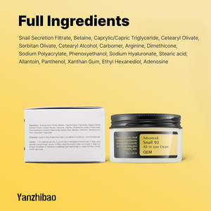 Oem 92% ốc Mucin Mặt Kem 3.52 oz-trọng lượng nhẹ Hàn Quốc Kem dưỡng ẩm với Allantoin cho mềm glowy ngậm nước & Sửa chữa da - Product Image 6
