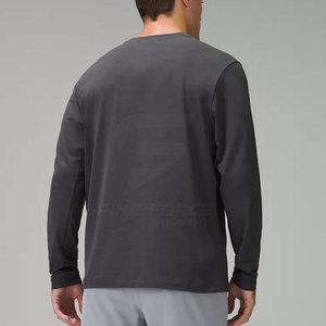 T-shirt à manches longues pour homme, 100% coton de haute qualité, couleurs unies, écologique, séchage rapide, 220g, impression à manches longues, coupe classique - Product Image 3