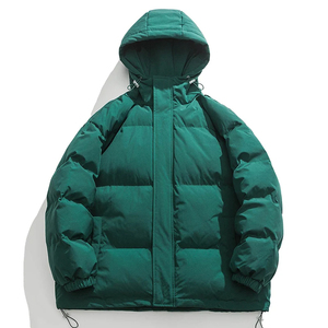 Chaquetas de Invierno Acolchadas con Plumón para Hombre, Cuello Alto, con Capucha y Logotipo Frontal, Envío DDP - Product Image 3