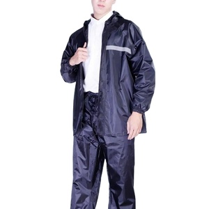 Wholesale Full Body Rain Suit Split Design Waterproof Windproof Reflective Jacket <b>Pants</b> Activewear Tracksuits - Product Image 4