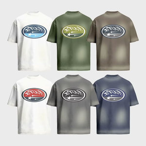 Camiseta Extra Grande de Alta Calidad para Hombre, Personalizada, de Lujo, 100% Algodón, Cuello Redondo, Gruesa, Holgada - Product Image 1