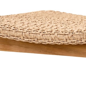 Dony Teak Solid Wooden Woven <b>Rattan</b> Dining <b>Chair</b> Modern Design for Indoor <b>Outdoor</b> Dining Natural Finish for Home Park Furniture - Product Image 5