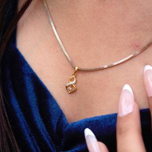 18K Solid Gold Dainty IGI Certified Diamond Jewelry Graduation Pendant <b>Gift</b> For <b>Daughter</b> - Product Image 5