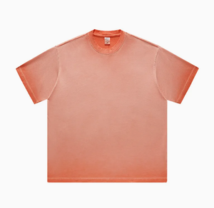 Venta al por mayor de algodón puro Sun Faded Drop Shoulder Vintage ácido lavado camiseta de gran tamaño pesado logotipo personalizado impreso - Product Image 4