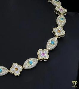 Cadena de Plata de Ley 925 con Diamante Moissanite VVS de Alta Demanda, Económica y Disponible a Precio de Exportación - Product Image 3