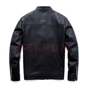 Best Quality Leather <b>Jackets</b> for <b>Men</b> Zipper <b>Jacket</b> Stand Collar in All Colors Sizes <b>Men</b> Leather <b>Jackets</b> - Product Image 2