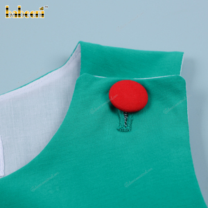 Mamelucos/Ropa de estar para bebés con apliques de Papá Noel, de algodón/spandex, de verano, de lujo, de manga larga, con botones, certificado OEKO-TEX, ODM - Product Image 3