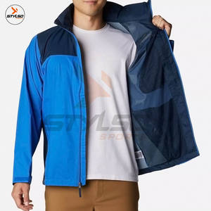 Vente en gros Coupe-vent à capuche imprimé Vestes coupe-vent bon marché Nouveau coupe-vent hydrofuge Veste pull - Product Image 5