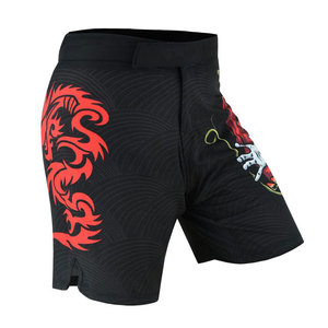 Pantalones cortos MMA de marca personalizada de alta calidad para hombre, transpirables sublimados, 100% algodón, ropa deportiva elástica informal, ropa de artes marciales - Product Image 4
