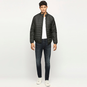 Nardon ropa al por mayor invierno largo Puffer hombres algodón relleno Stand Collar frente Logo personalizado de alta calidad propio diseño chaquetas - Product Image 4